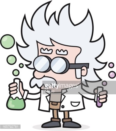 Premium Vector | Science professor cartoon character poses vector 