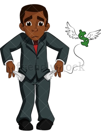 empty pockets clipart
