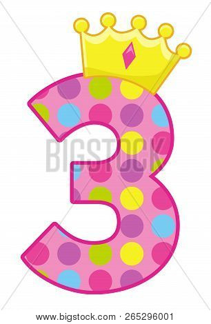 birthday number 3 clipart