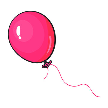 pink balloon clipart