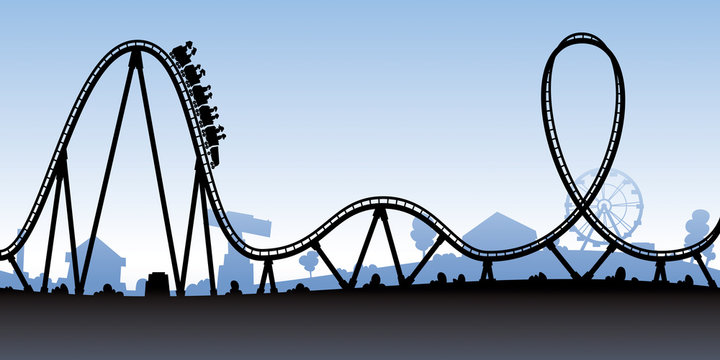 roller coaster animated clipart