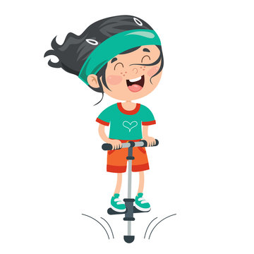 pogo stick clipart