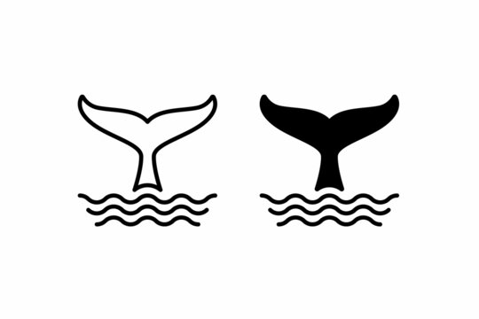 whale tail clipart