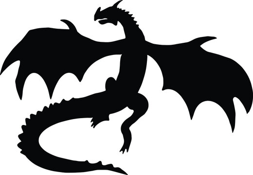 Dragon Clipart Black and White Vector Images (over 950) - Clip Art Library