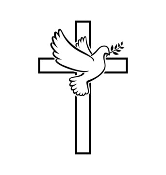 Cross with dove hi-res stock photography and images - Alamy - Clip Art  Library