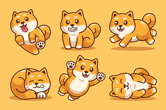 shiba inu clipart