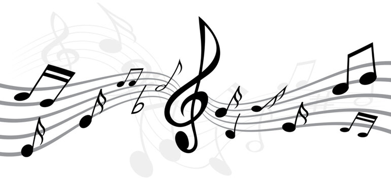 transparent music notes clipart