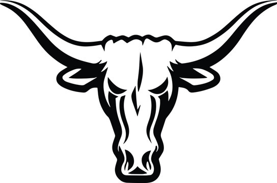 Texas Longhorn Svg Clipart Bull Vector Graphic Art Texas - Etsy - Clip ...