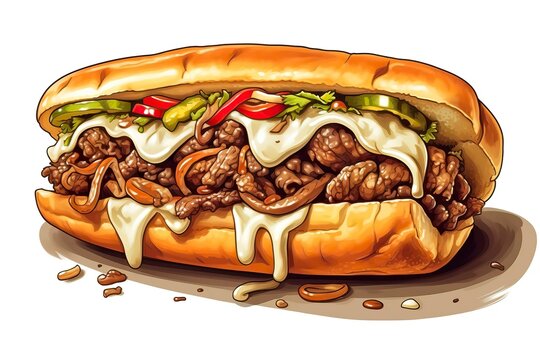 cheesesteak clipart