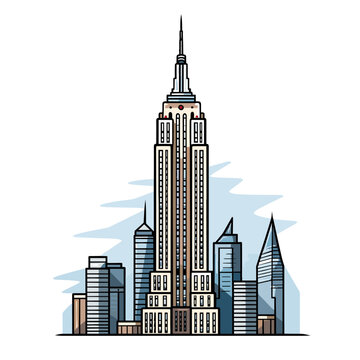 Empire State Building Vector Art, Icons, and Graphics for Free - Clip ...