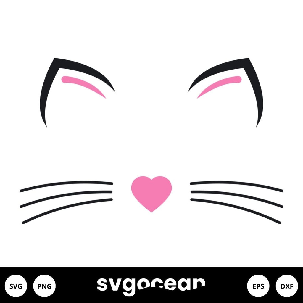 Premium Vector  Cat ear color on a white background vector - Clip Art  Library