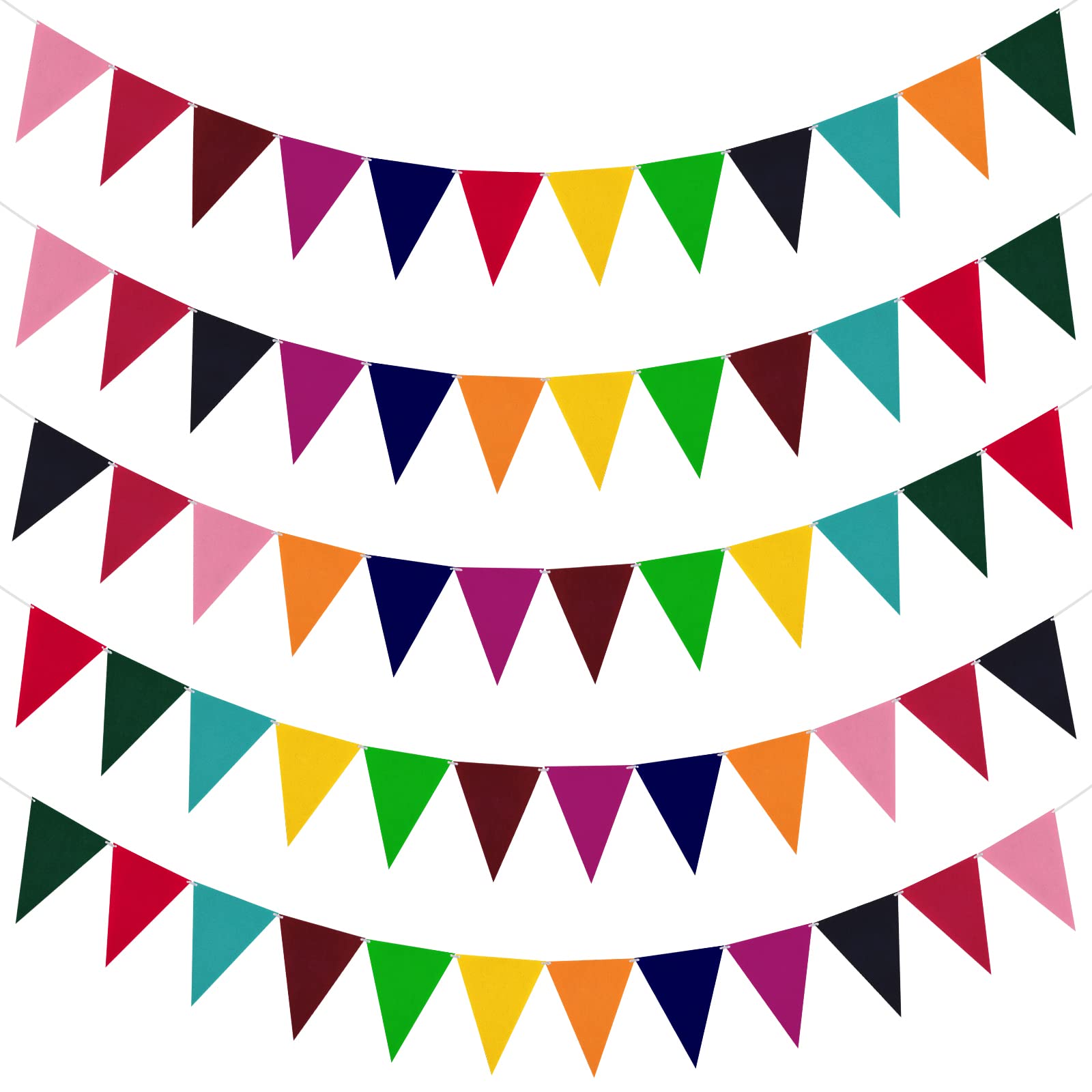 Pastel Rainbow Bunting Banner Clipart Scrapbook Vector Colorful Party ...