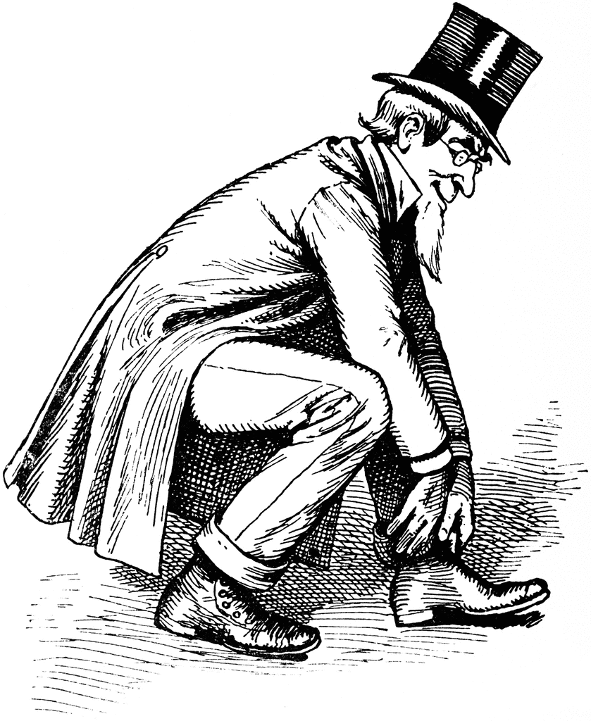 putting on shoes clipart