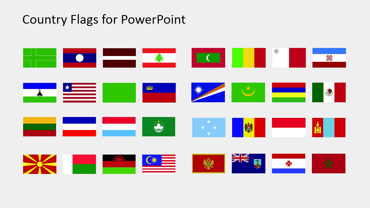 Country Flags Of The World | Great PowerPoint ClipArt for - Clip Art ...