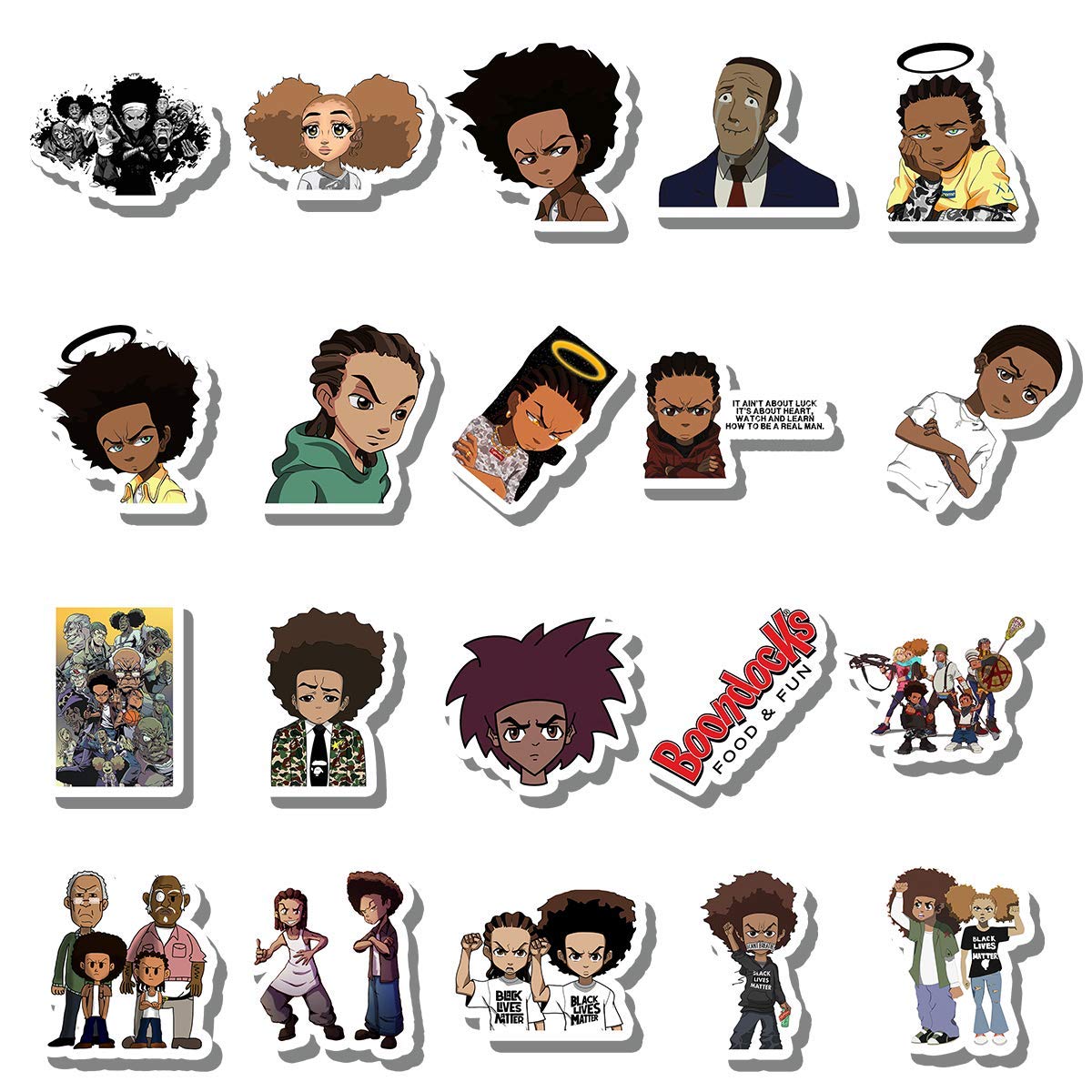 how to draw the boondocks characters DragoArt Clip Art Library