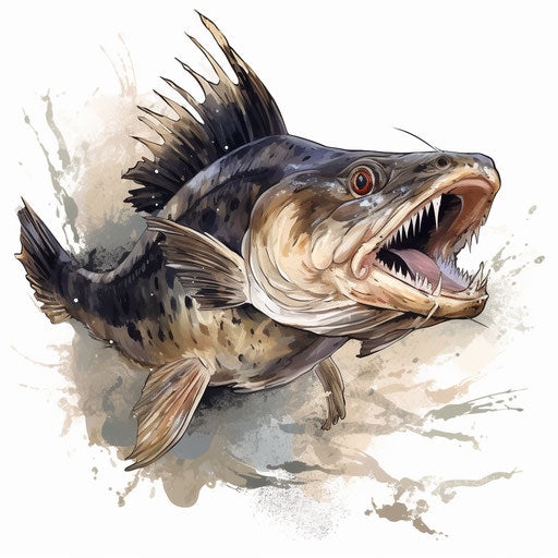 Free Vectors | Cute catfish illustration (no line)