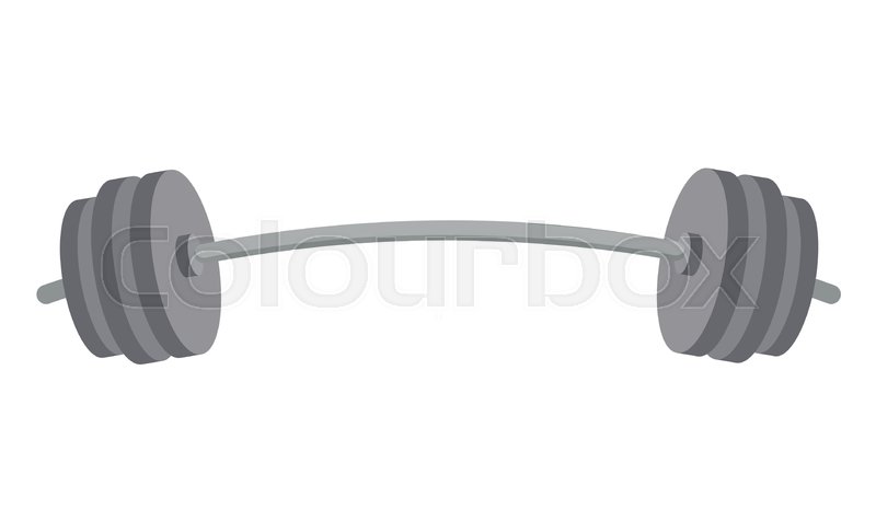 weight lifting bar clipart