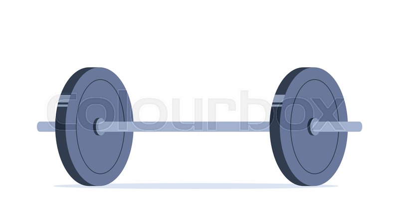 weight lifting bar clipart