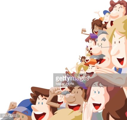 crowd clipart