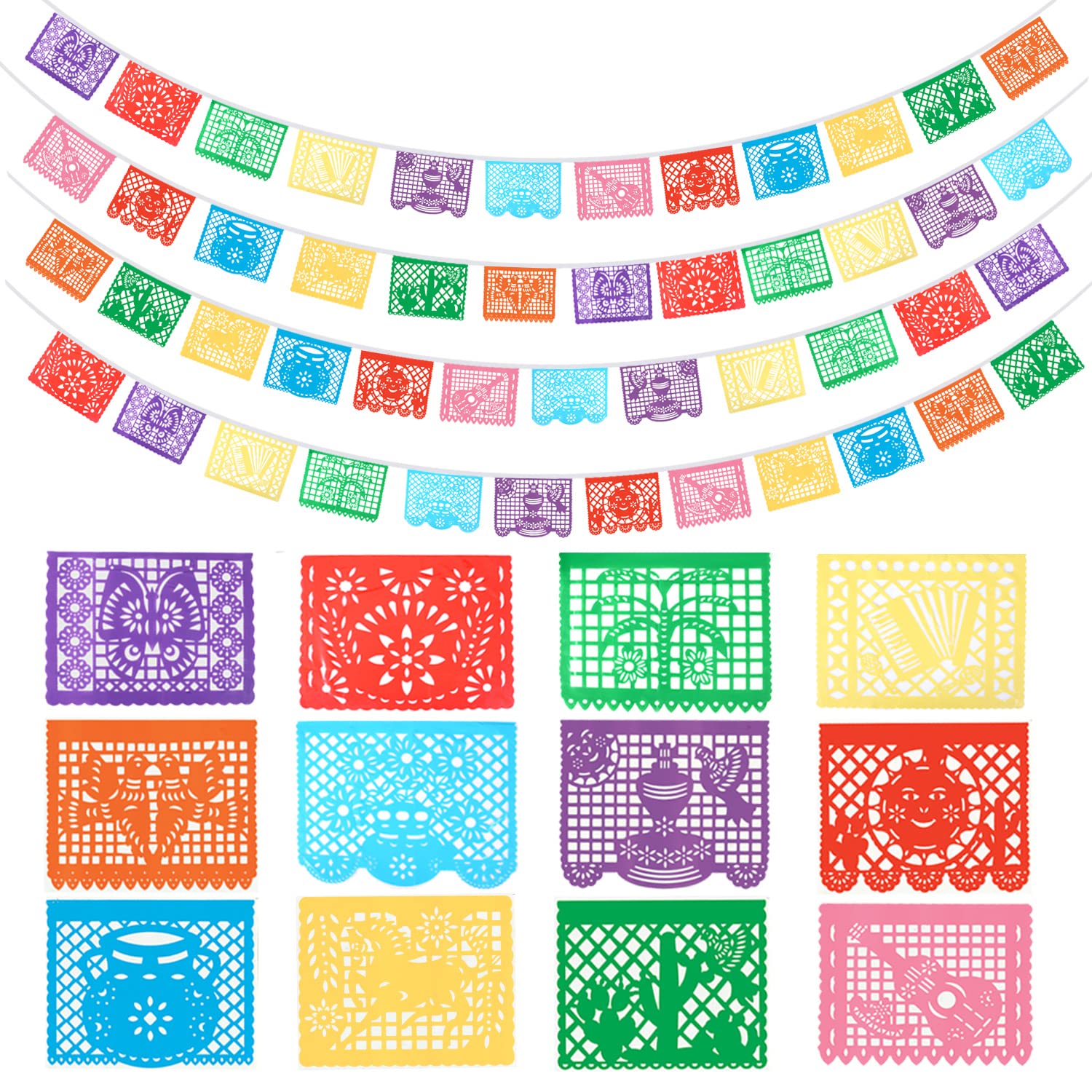 Papel Picado Clipart Mexican Bunting Banner Fiesta Bunting Etsy Clip Art Library 3194