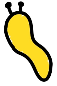 banana slug clipart