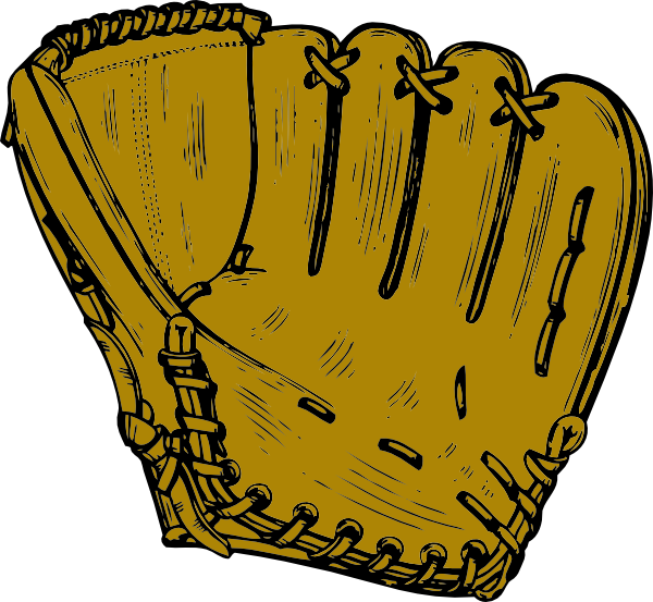 Baseball Glove Clip Art | Baseball field, Baseball vector 