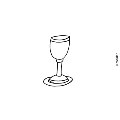 Religious wine cup for kiddush Stock Vector | Adobe Stock