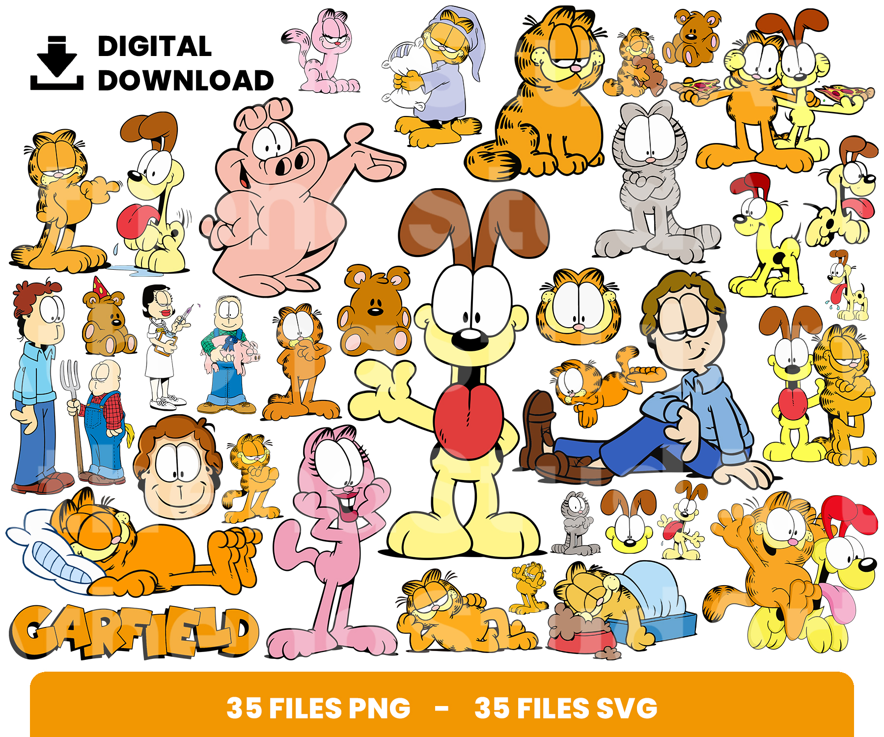 garfield clipart