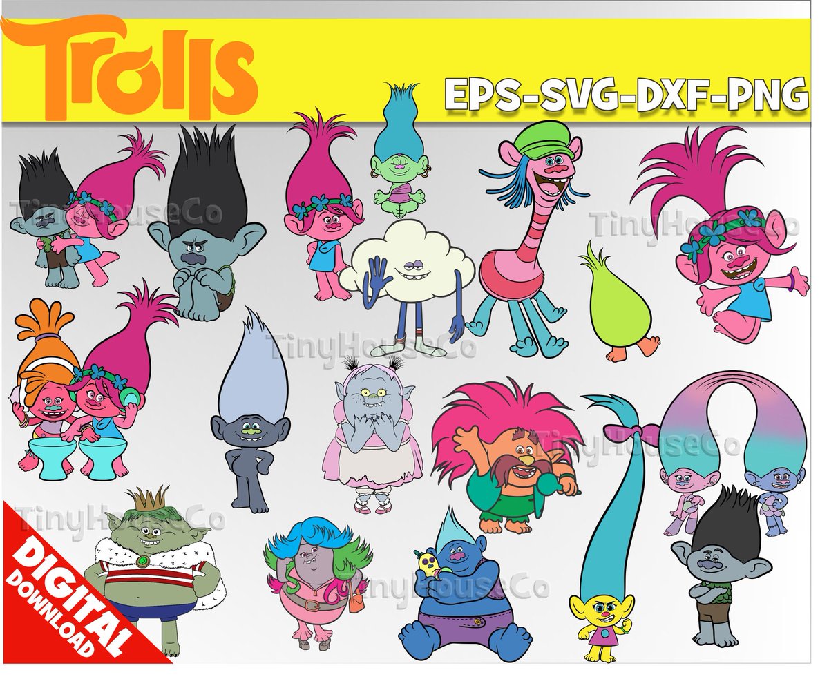 Trolls Characters Clipart Images | Free Download | PNG Transparent ...