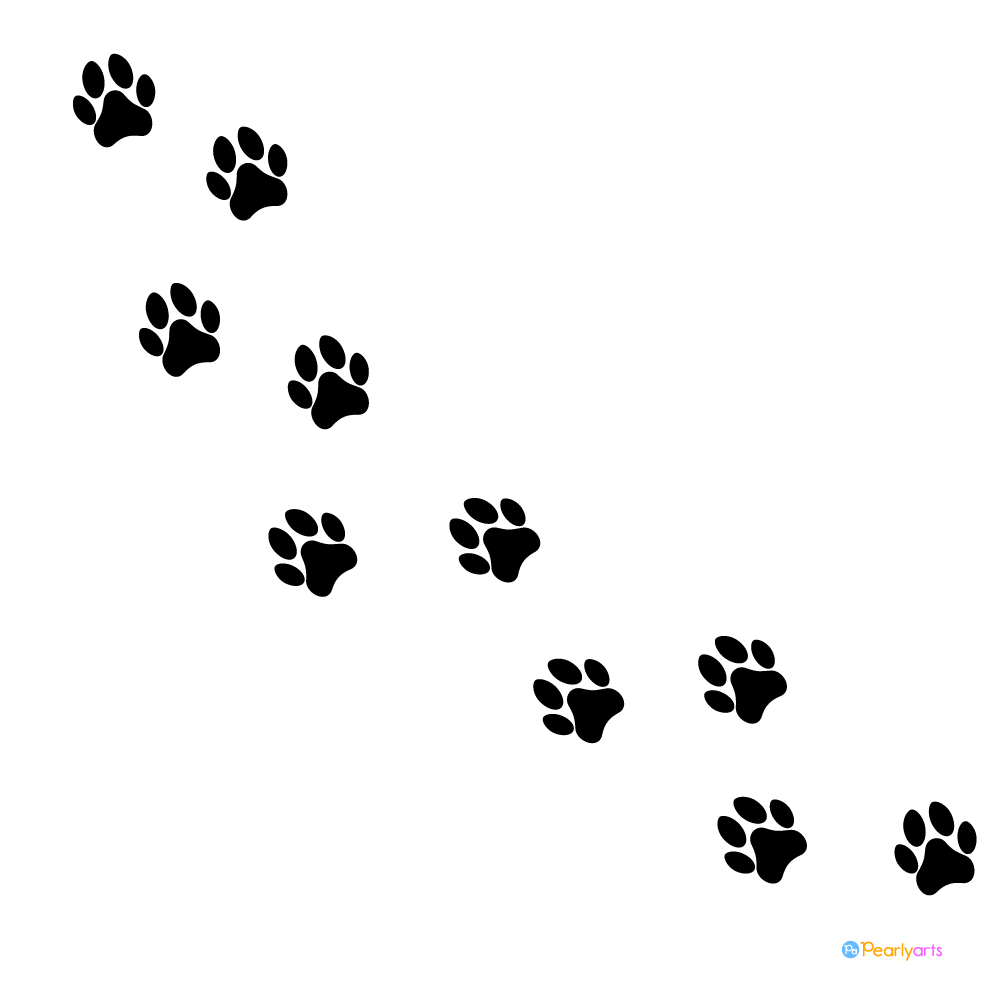 Free puppy paw prints clipart, Download Free puppy paw prints clipart ...