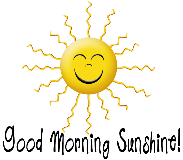 good morning sunshine clipart