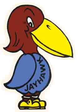 Aminco NCAA Kansas Jayhawks Team Logo Pin, team color