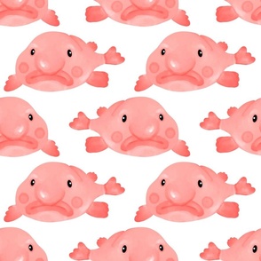 Letter B Tracing. Pink Deep Sea Blobfish. Stock Clipart | Royalty 