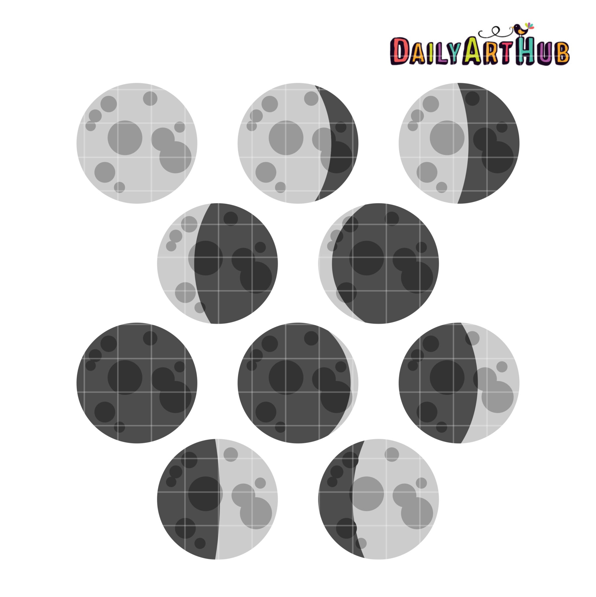 Moon Phase Vector Art, Icons, and Graphics for Free Download