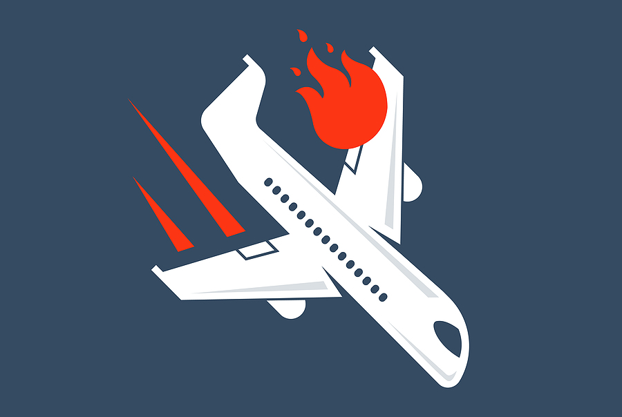 plane crash clipart