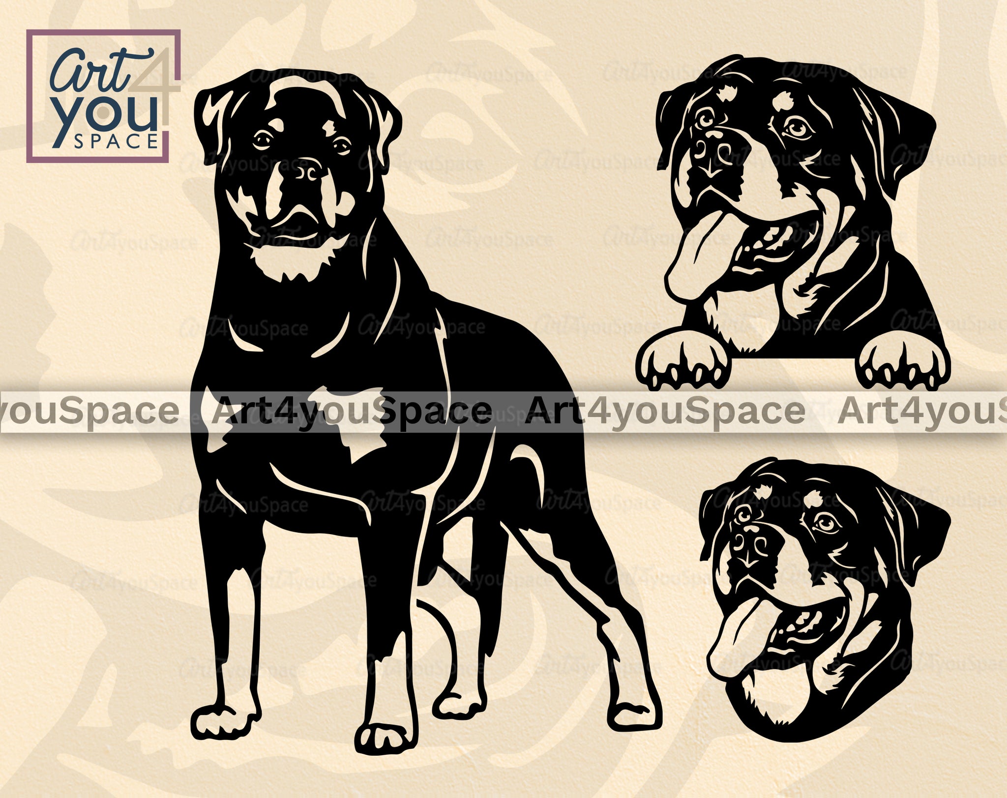 rottweiler clipart