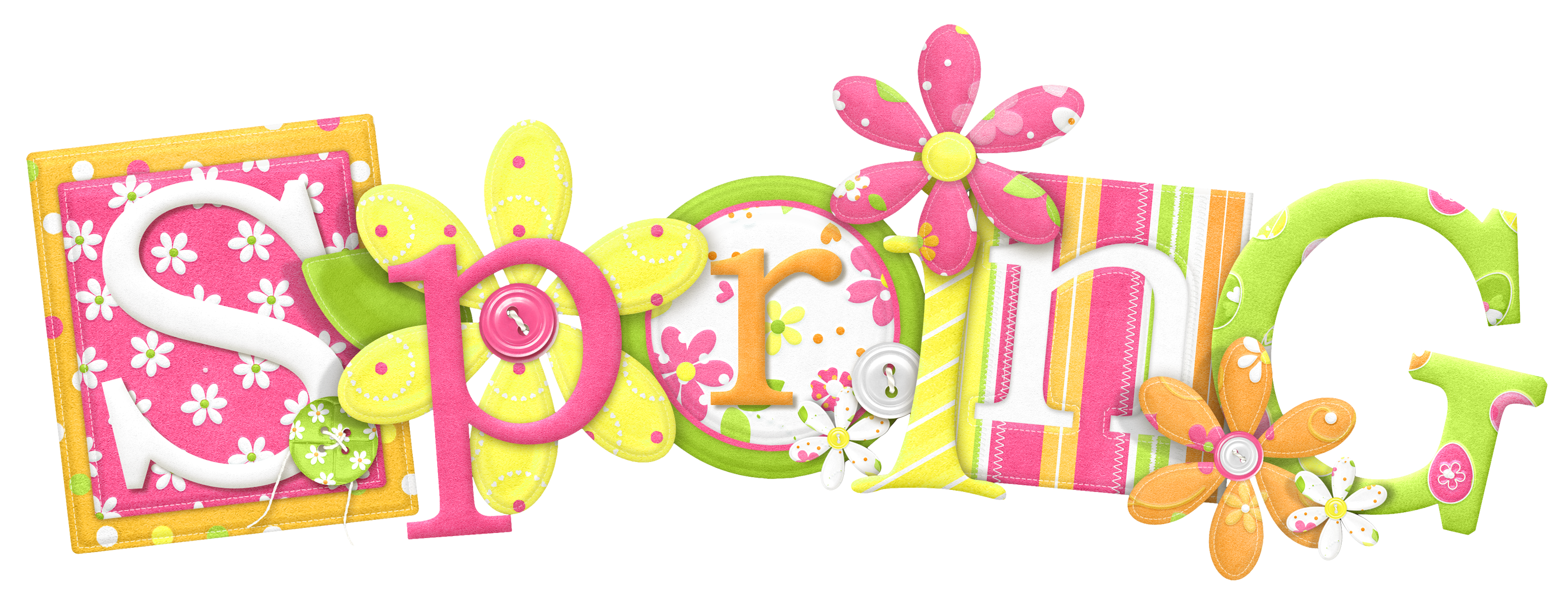 happy spring clipart