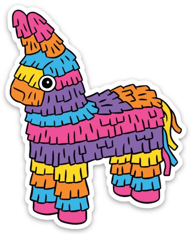 Premium Vector | Pinata for a birthday corrugated paper toy with - Clip ...