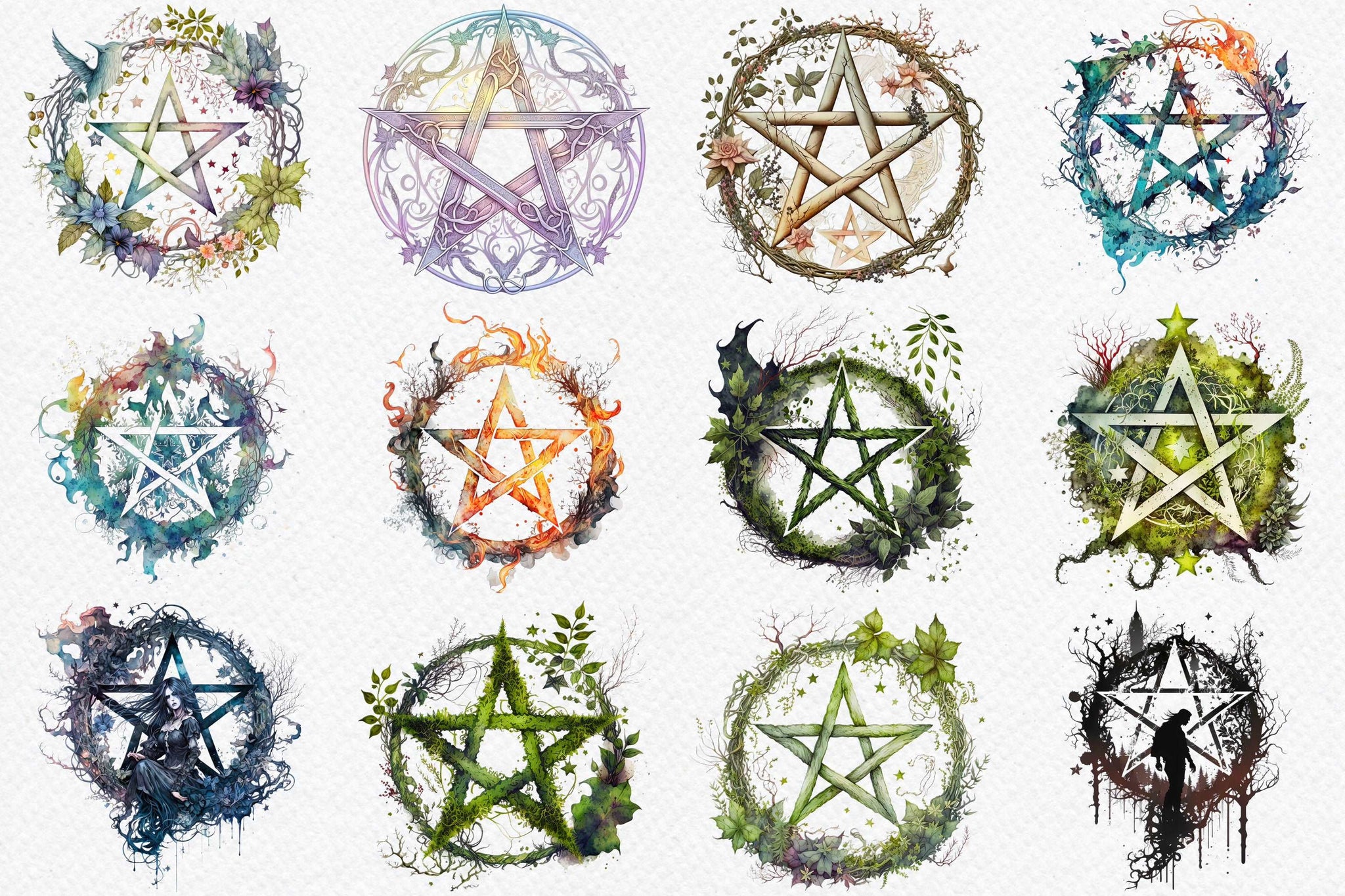 Dripping Pentagram Silhouette Clip Art - Clip Art Library