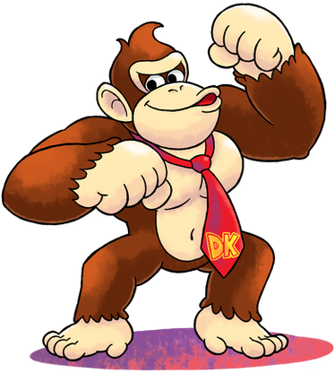 Donkey Kong Sticker Vector, Vinyl Clipart, Sticker Design With - Clip ...