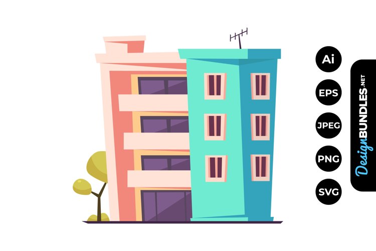 apartment building clipart