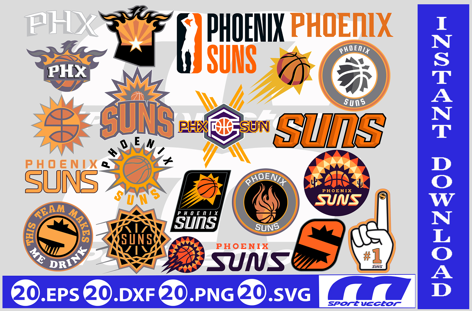 Phoenix Suns Sugar Skull STICKER - Retro NBA Arizona Booker Paul - Clip ...