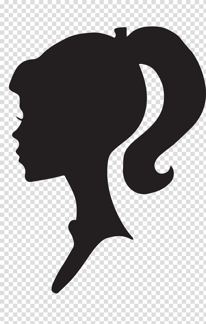 barbie clipart black and white