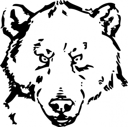 bear head clipart
