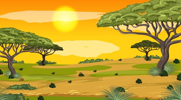 Landscape Savannah Stock Illustrations – 10,675 Landscape Savannah 