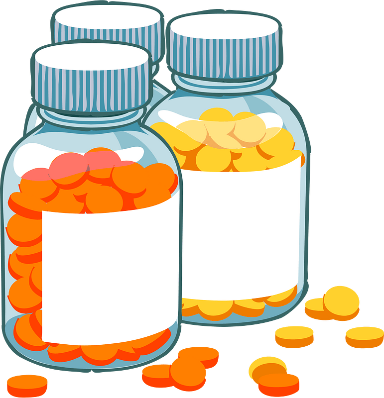 pills and pill bottle Royalty Free Vector Clip Art illustration - Clip ...