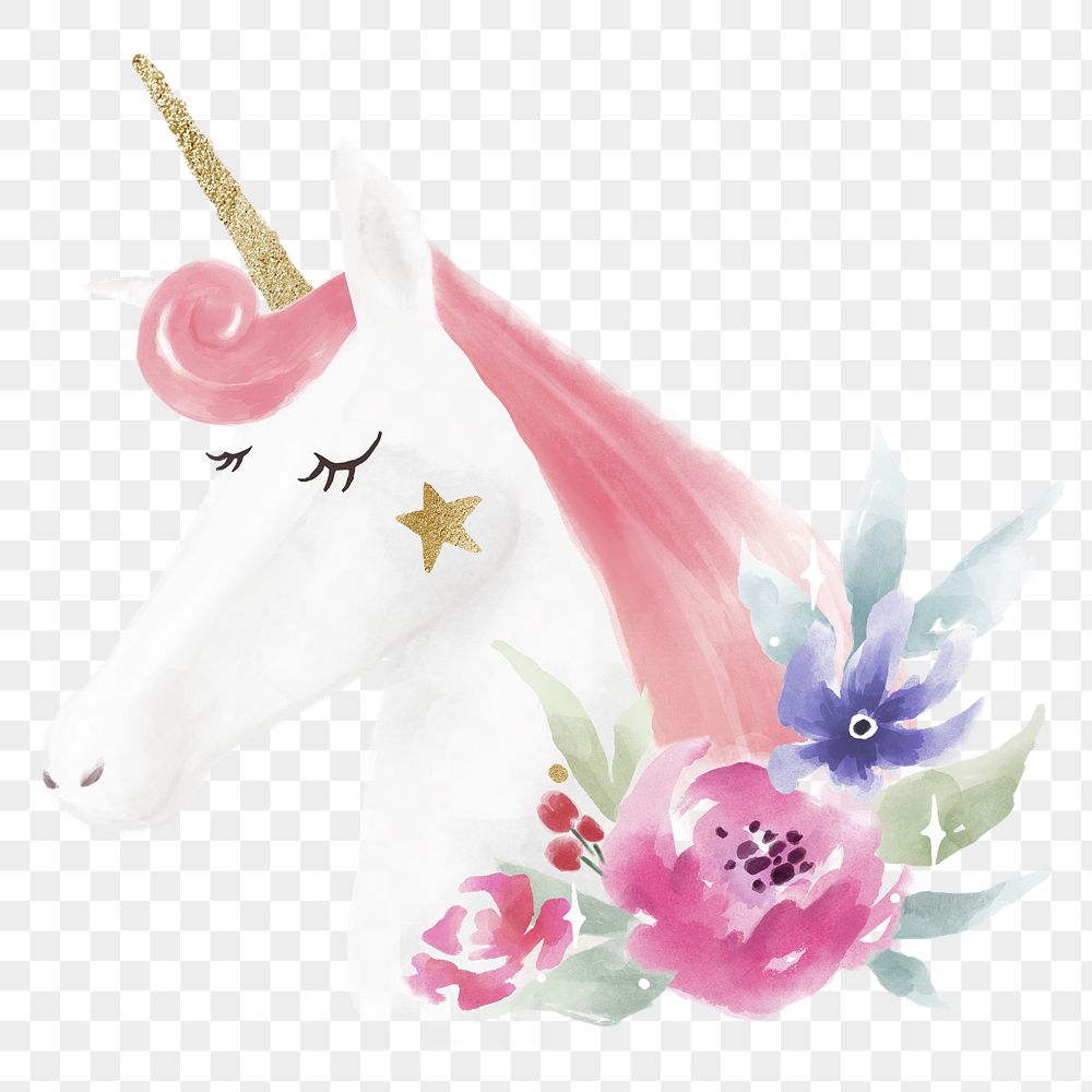 Rainbow Unicorn Head Multi Decoration Design Download