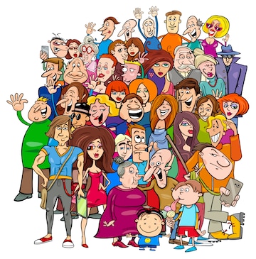 crowd clipart