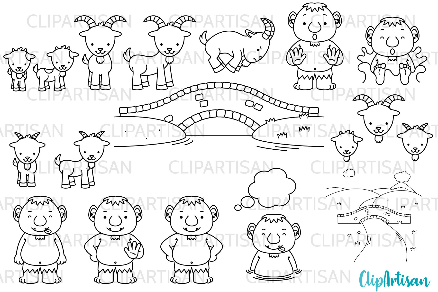 billy goat clipart