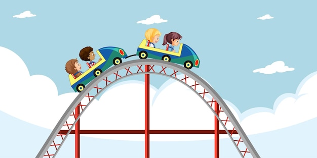 roller coaster animated clipart